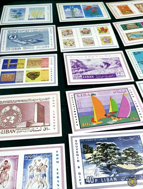 Souviner Post Cards for lebanese stamps 80 pieces 5