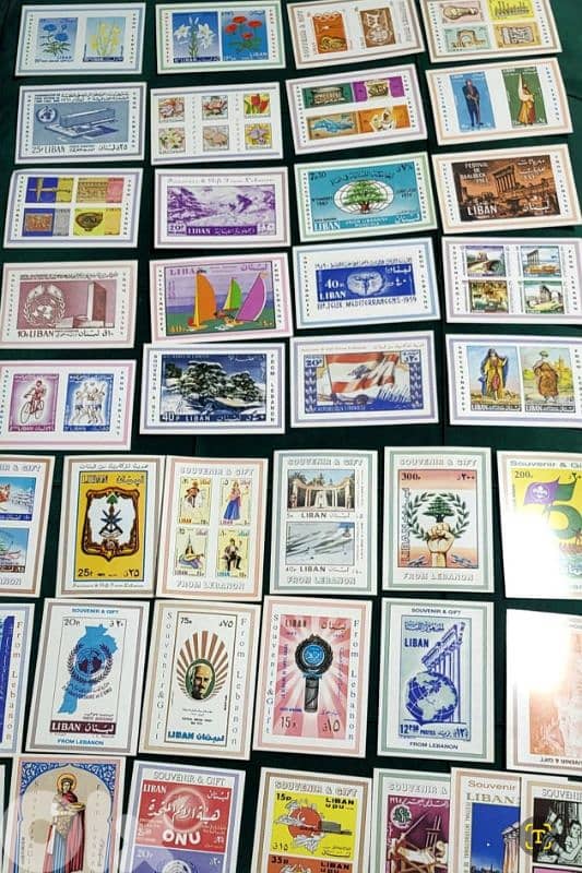 Souviner Post Cards for lebanese stamps 80 pieces 7