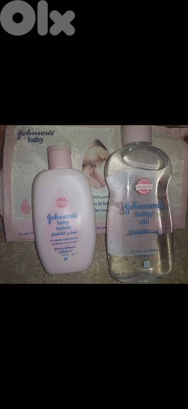johnsons baby oil 500ml+ lotion 200ml with big bag waterproof 5