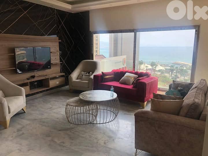 175 SQM Furnished Apartment in Rawche, Beirut with Sea View 0