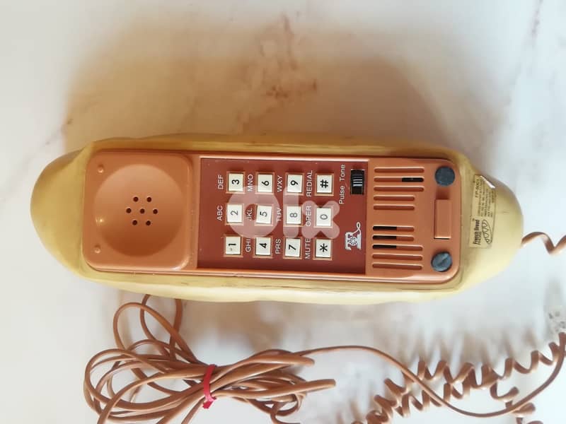 Vintage French bread decorative Landline  phone set 1