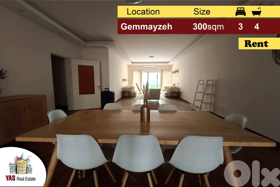 Achrafieh/Gemmayzeh 300m2 | Rent | Prime Location | Luxury | AA/AC 0