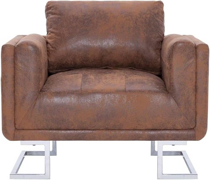 brown leather arm chair new 2