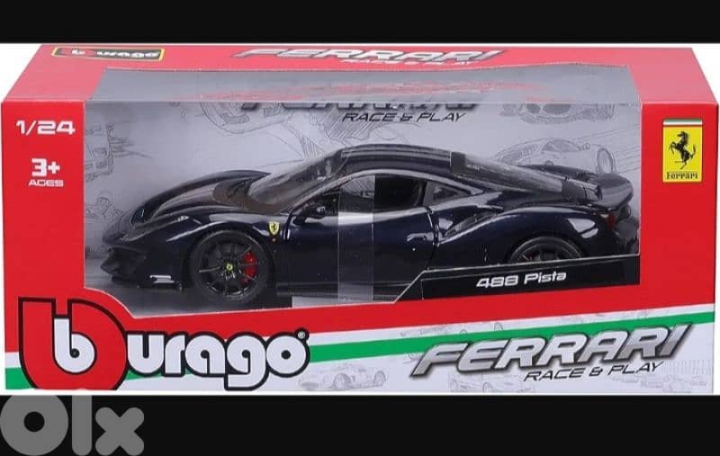Ferrari 488 Pista diecast car model 1:24. 5