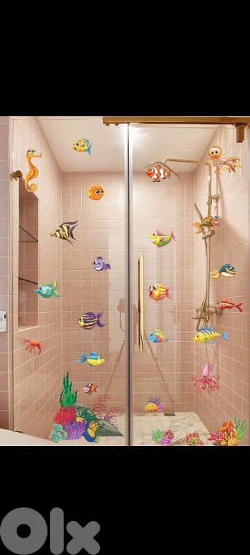 Funky long lasting and removable bathroom sticker 3$ 9