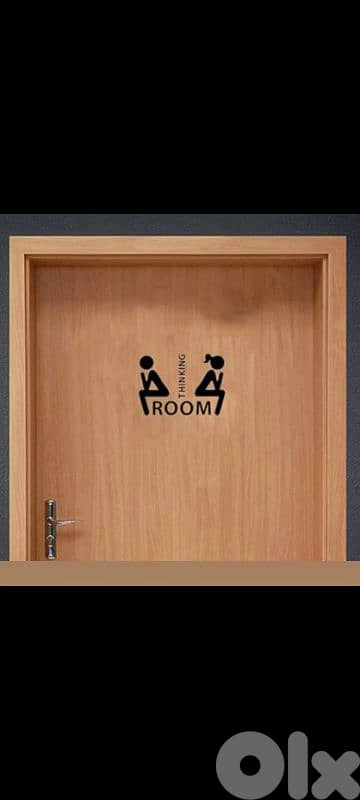 Funky long lasting and removable bathroom sticker 3$ 11