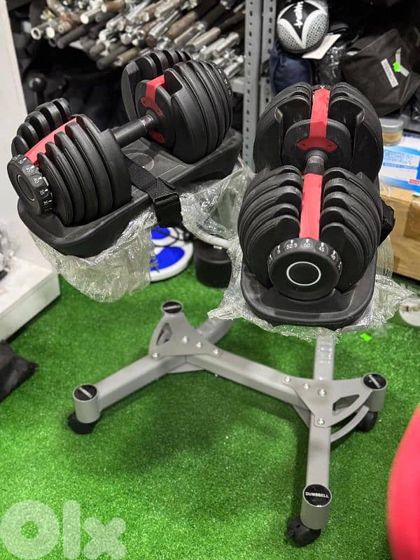 Dumbbells adjustable with Stand 03027072 GEO SPORT EQUIPMENT 0