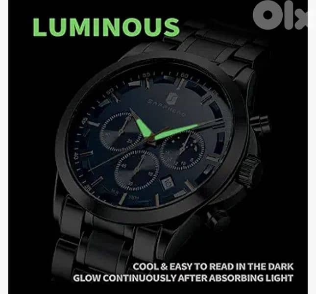 Sapphero Men's Watch Waterproof Chronograph AntiScratch/4$ delivery 5