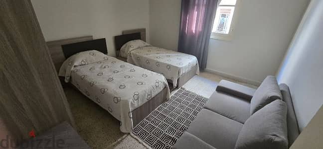 zouk mikayel new furnished 2 bed 1 wc كل شهر بشهرو الاجار