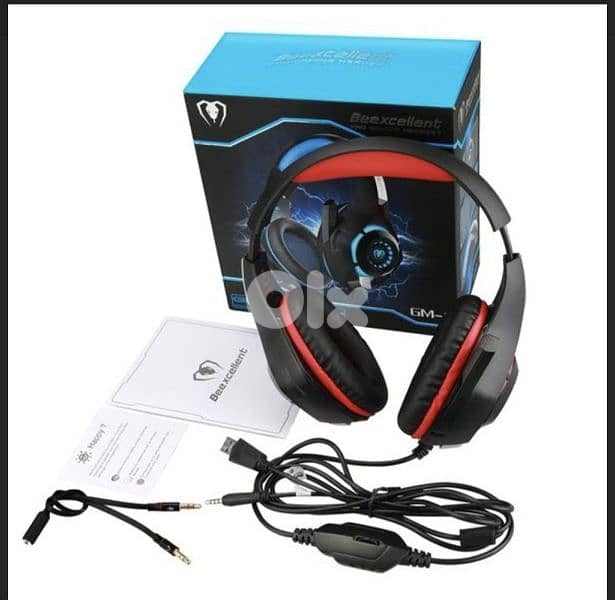 BEEXCELLENT GM1 WIRED 3.5MM OVER-EAR PRO GAMING HEADSEt/ 4$ delivery 1