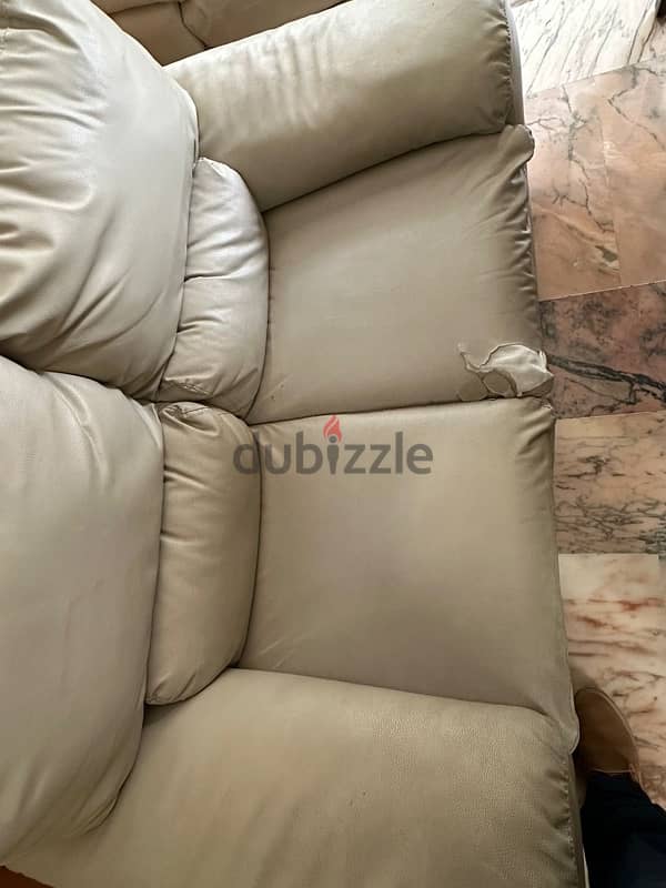 sofa genuine italian leather جلد ايطالي 2