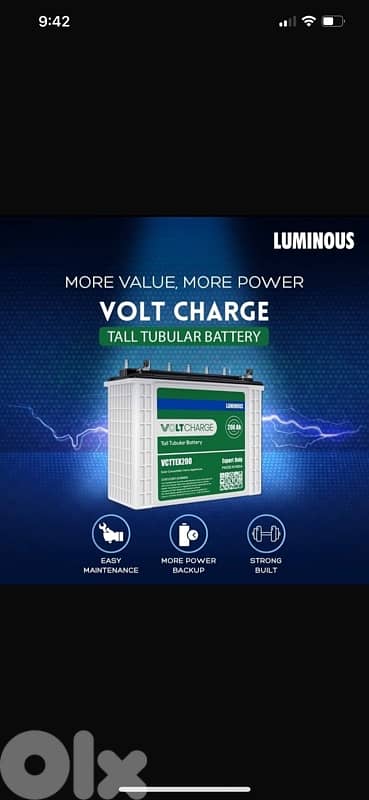 batteries luminous tubular 12v 200ah 0