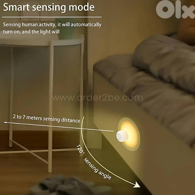 Motion Sensor Wall Lamp LED Night Light for Closet, Stairs & Halls 1