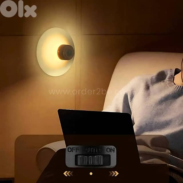 Motion Sensor Wall Lamp LED Night Light for Closet, Stairs & Halls 4