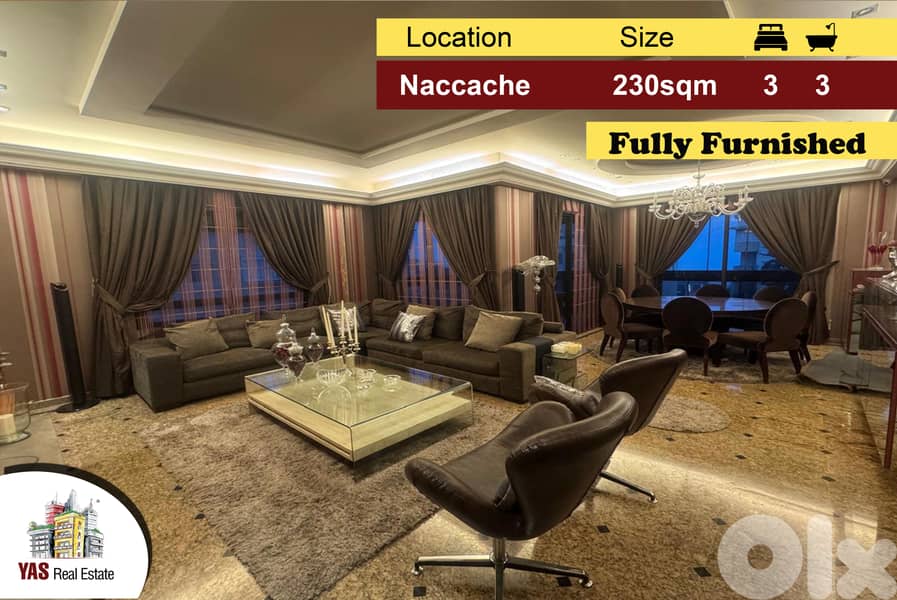 Naccache 230m2 | Fully Furnished | Classy Area | Quiet Street | CL 0