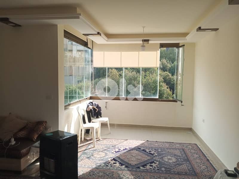 93 Sqm + 93 Sqm Roof | Apartment for sale in Bleibel | Mountain view 0