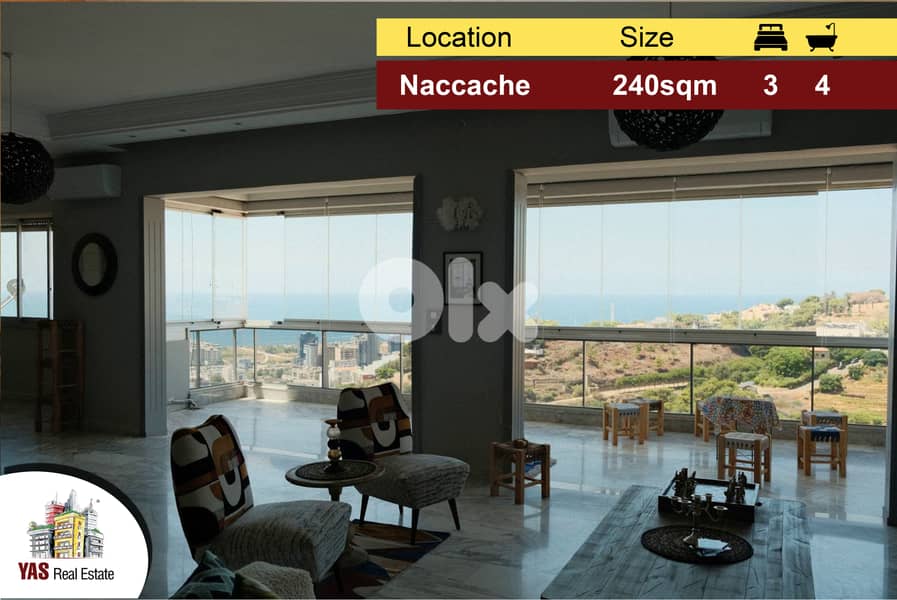 Naccache 240m2 | Well Maintained | Luxury Decorated |View|PA 0