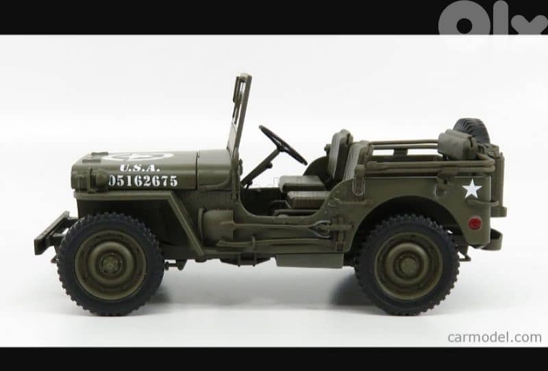 Jeep Willys 1941 diecast car model 1;18. 1