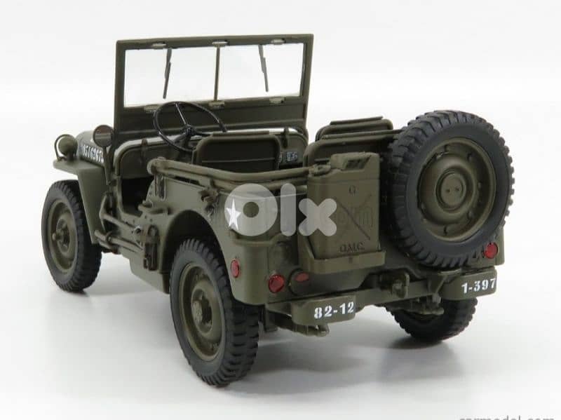 Jeep Willys 1941 diecast car model 1;18. 2