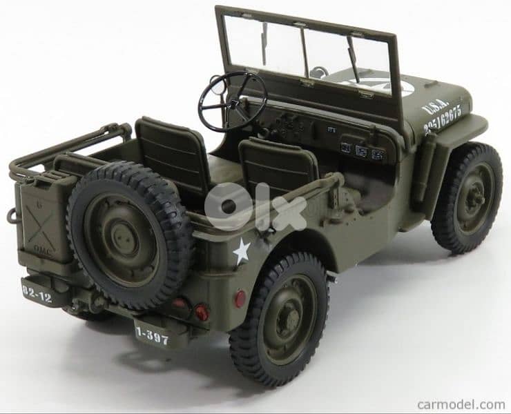 Jeep Willys 1941 diecast car model 1;18. 4