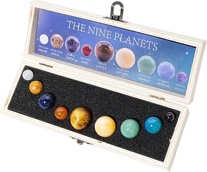9 planets Solar system Original natural stones 0