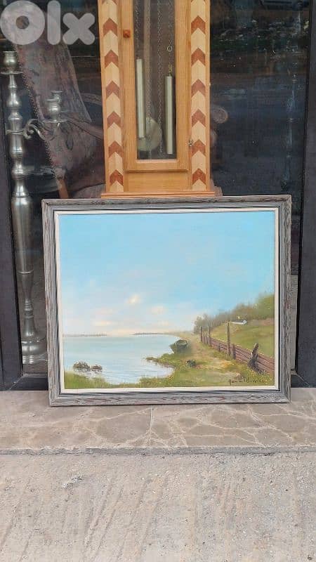 لوحة رسم زيتي اوروبية 0