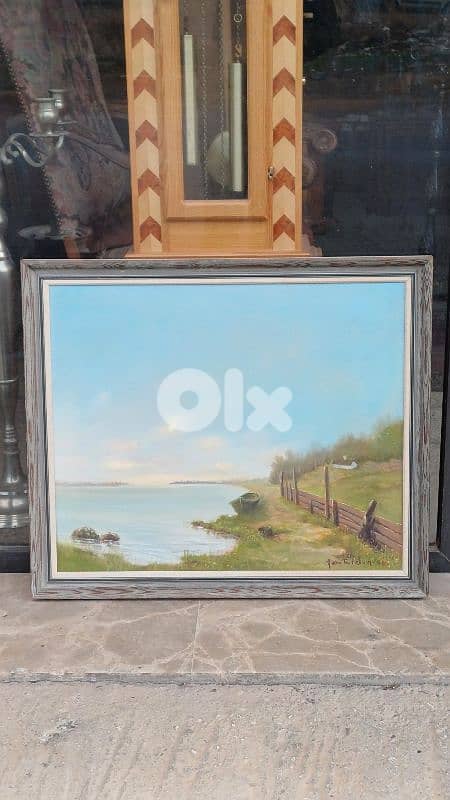 لوحة رسم زيتي اوروبية 1