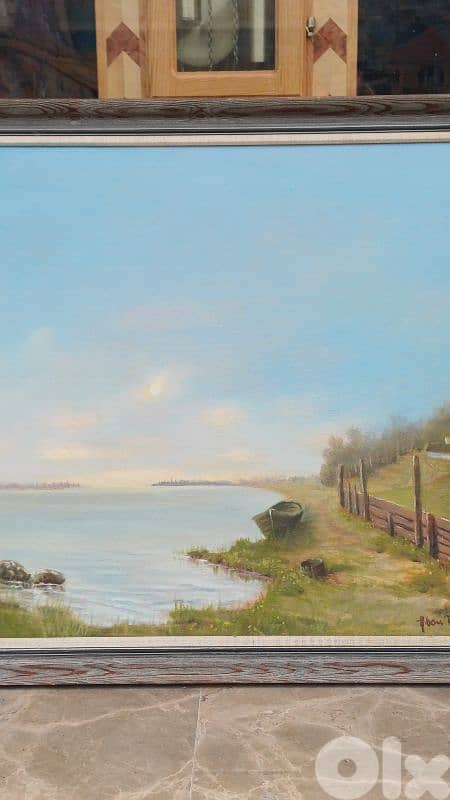 لوحة رسم زيتي اوروبية 6