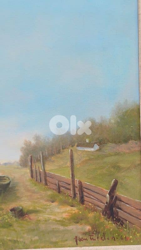 لوحة رسم زيتي اوروبية 8