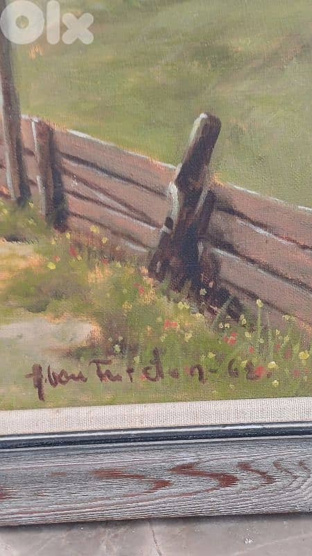 لوحة رسم زيتي اوروبية 9