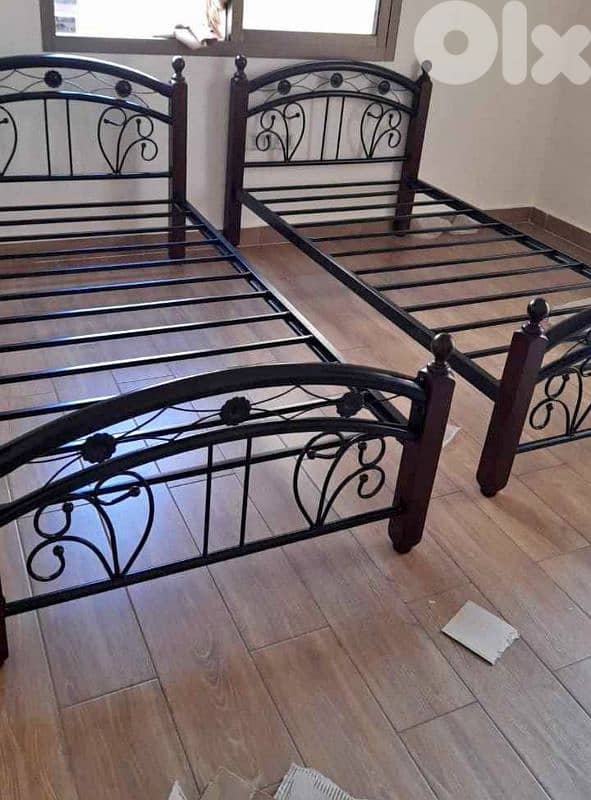تخت مفرد ونص جيرسي تقيل ماليزي شغل برا 0