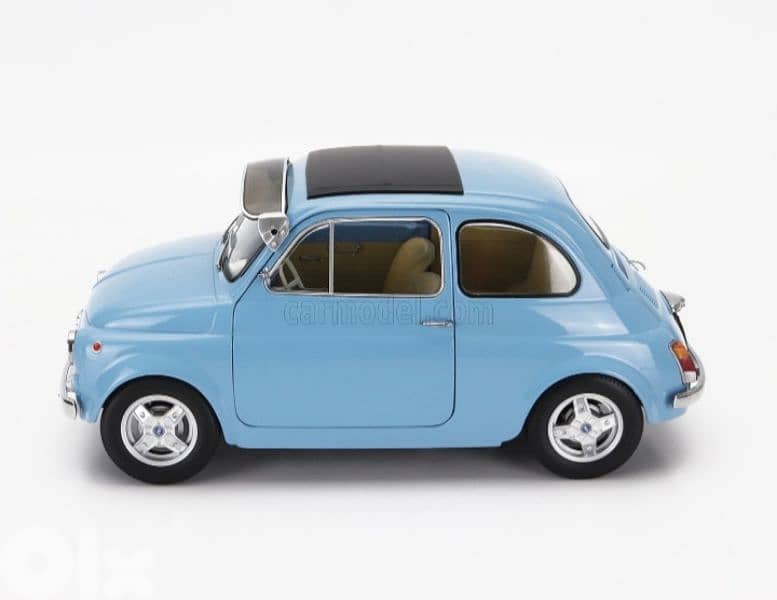 Fiat  500 Custom (Abarth Rims) 1968 diecast car model 1:12 1