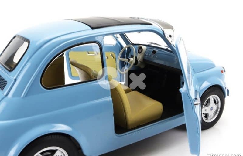Fiat  500 Custom (Abarth Rims) 1968 diecast car model 1:12 7
