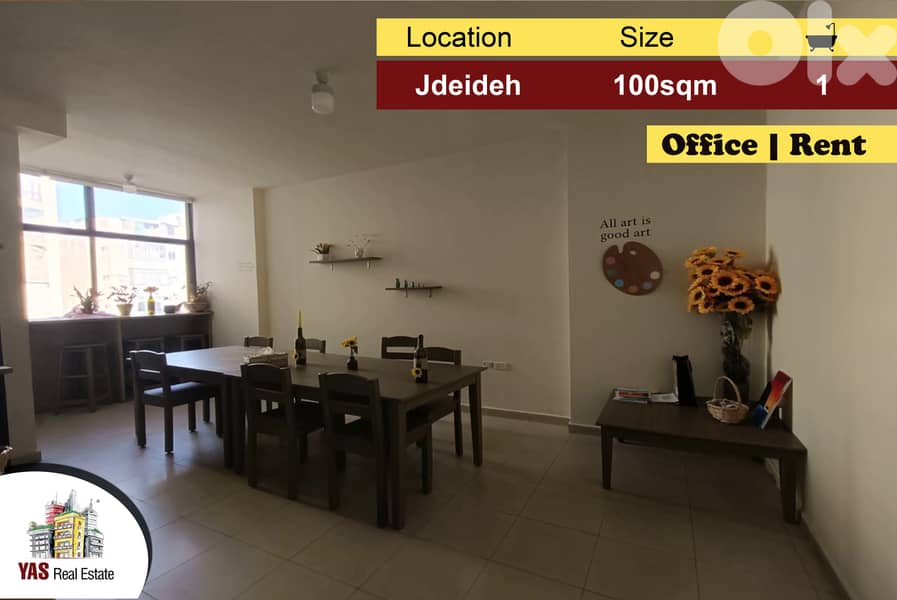 Jdeideh 100m2 | Office | Rent|Perfect Investment | Well Maintained|AA 0