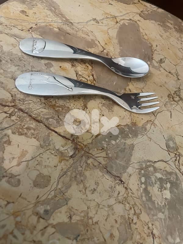 Christofle spoon and fork 1