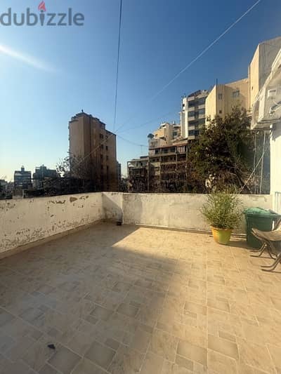 Furnished one bedroom apartment with terrace in Achrafieh.
