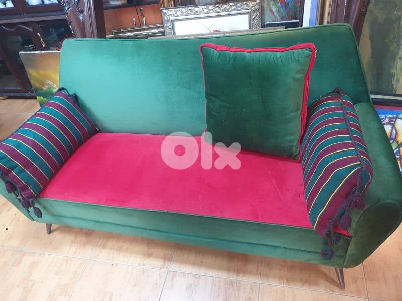 vintage sofa, in excellent condition, 190x80cm, a piece of art 1