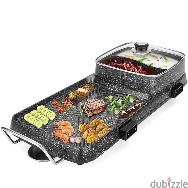 Mirage Electric Grill Pan With Pot 2