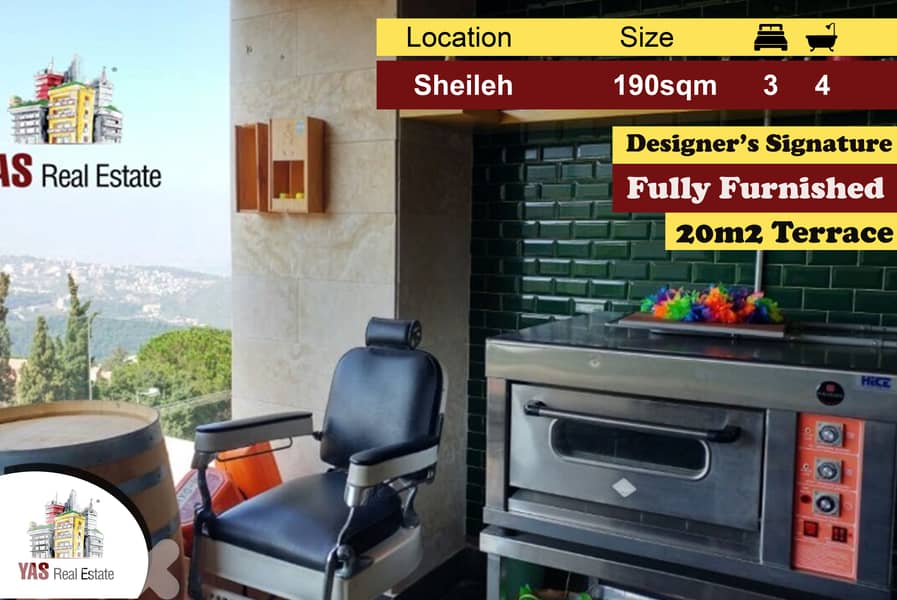 Sheileh 190m2 | 20m2 Terrace | Designer’s Signature | Panoramic View | 0