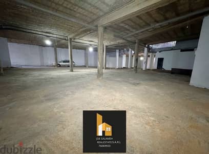 Warehouse for sale in Kaslik high ceiling 1040m2 Easy Access/مستودع