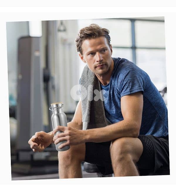 DR stainless steel water bottle bamboo lid (Made in italy)/4$ delivery 6