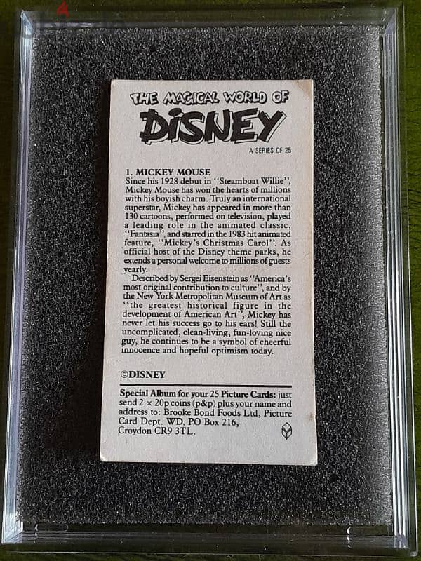 Vintage The Magical World of Disney 1989 complete 25 trading card 4