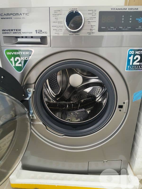Washer Campomatic 12kg Inverter غسالة كامبوماتيك إنفرتر 5