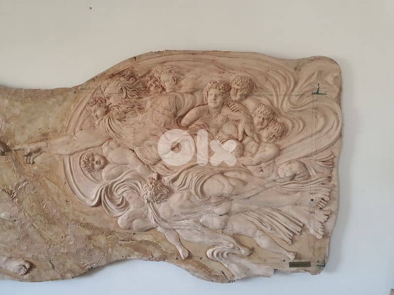 the creation bas relief sculpture 2m x 1m  for wall decoration 1