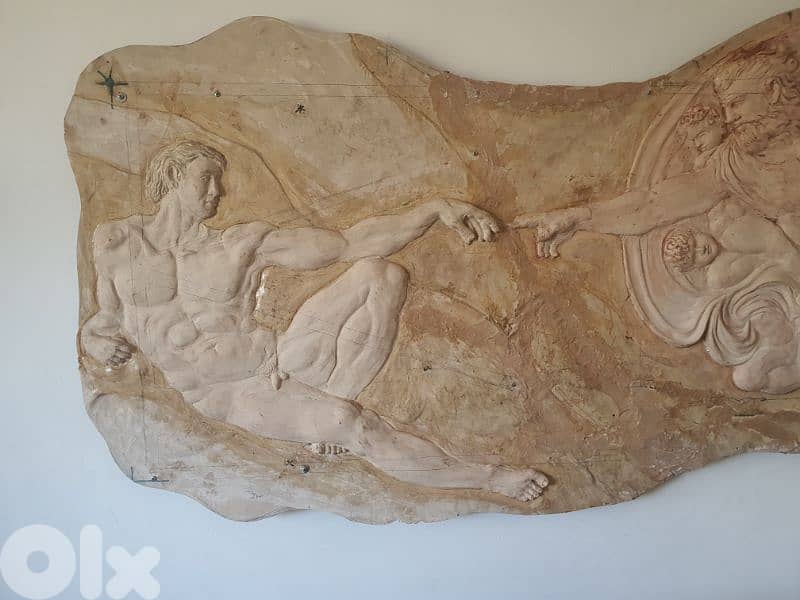 the creation bas relief sculpture 2m x 1m  for wall decoration 2