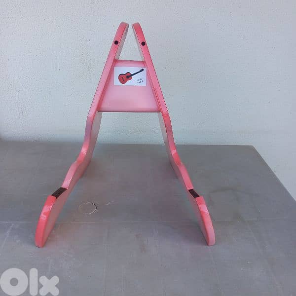 Classic  Guitar - Rose color - size 3/4 with Stand in wood 1
