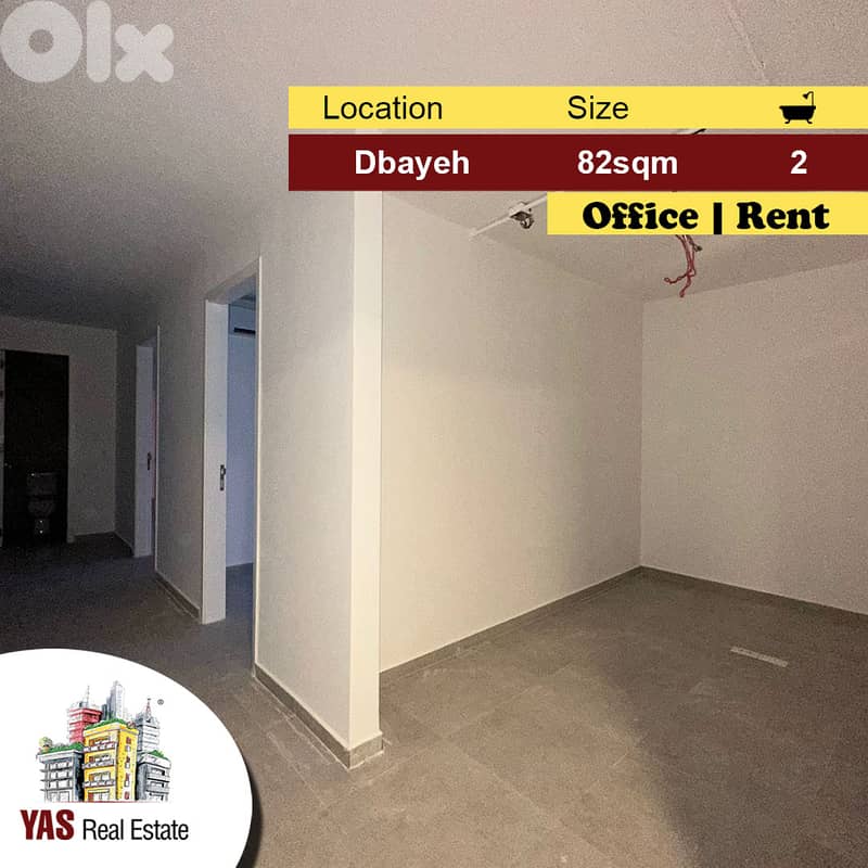 Dbayeh 81m2 | Rent | Office | Prime Location | Perfect Investment |MJ 0