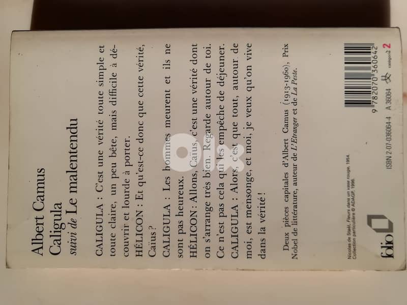 Caligula suivi de le malentendu par Albert Camus 2