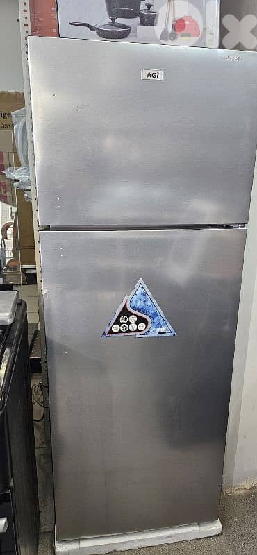 refrigerator AGI 142x55cm silver 1