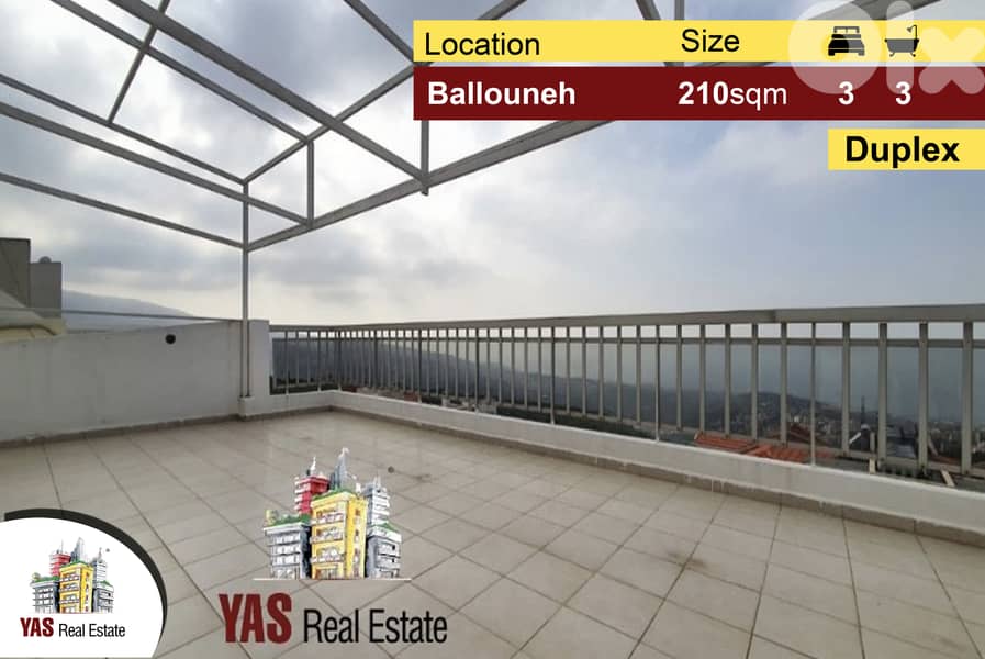 Ballouneh 210m2 | Duplex | Excellent Condition | Luxury | View | 0